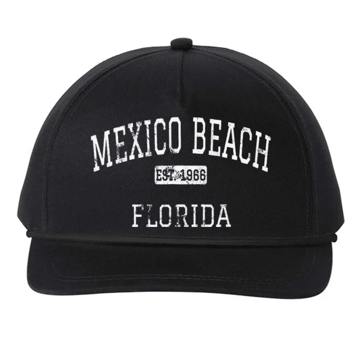 Mexico Beach Florida FL Vintage Snapback Five-Panel Rope Hat