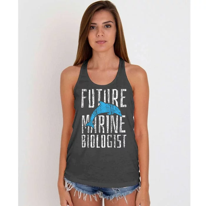 Marine Biology Future Biologist Science Women's Knotted Racerback Tank