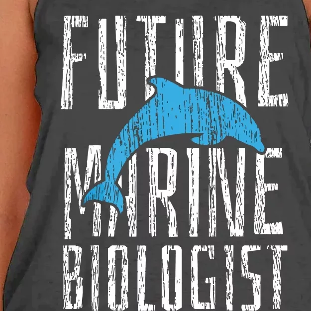 Marine Biology Future Biologist Science Women's Knotted Racerback Tank