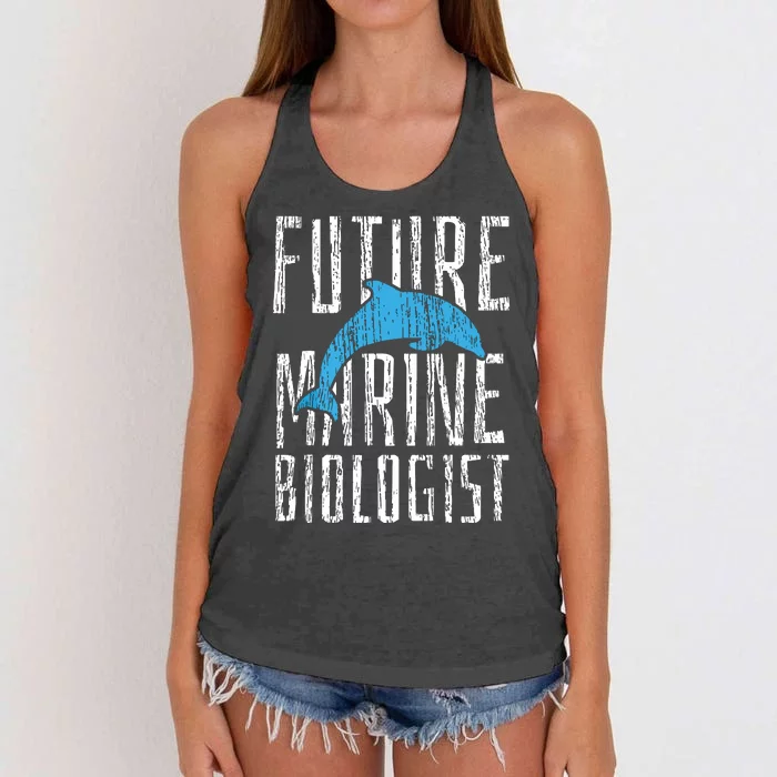 Marine Biology Future Biologist Science Women's Knotted Racerback Tank