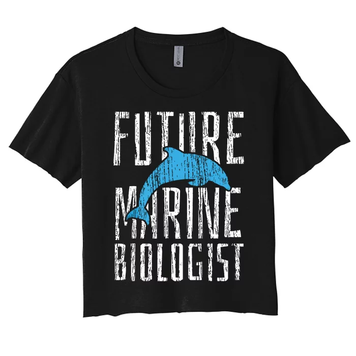 Marine Biology Future Biologist Science Women's Crop Top Tee