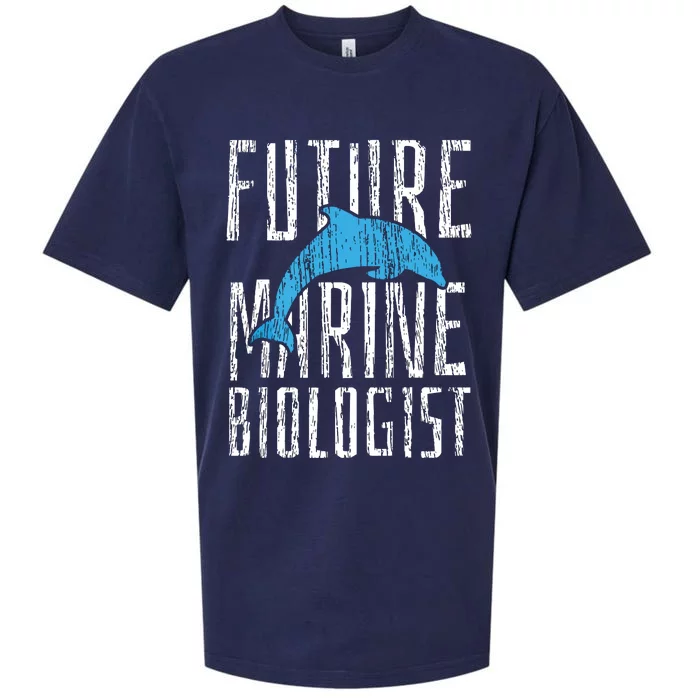 Marine Biology Future Biologist Science Sueded Cloud Jersey T-Shirt