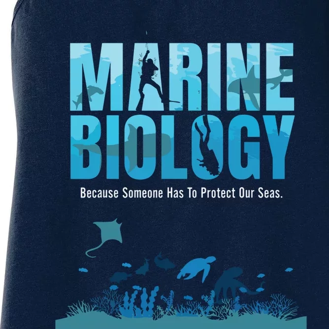 Marine Biology For Marine Biologists Ecologists Gift Women's Racerback Tank