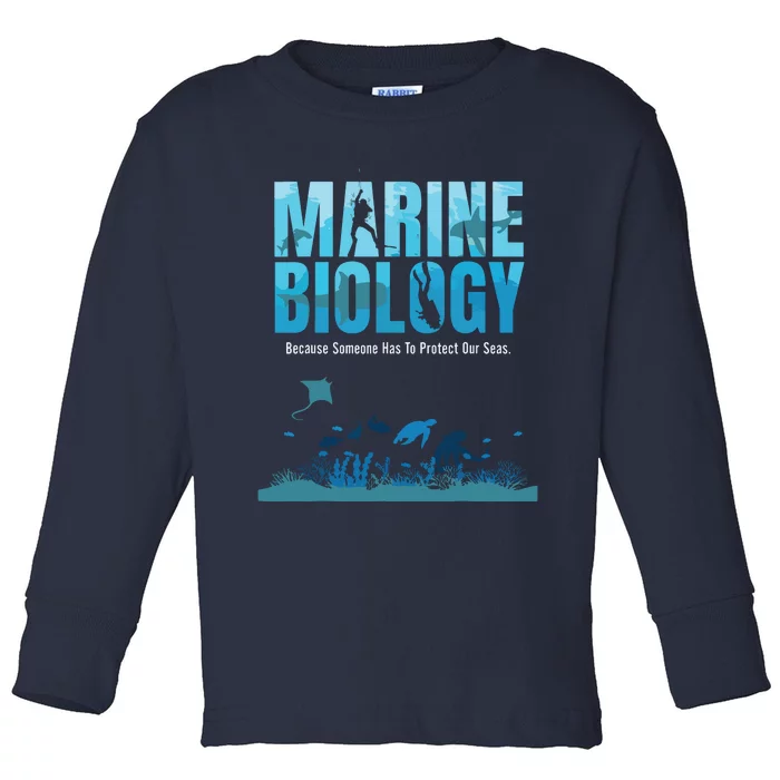 Marine Biology For Marine Biologists Ecologists Gift Toddler Long Sleeve Shirt