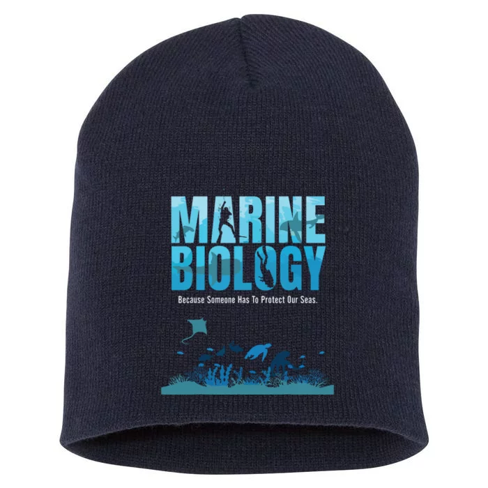 Marine Biology For Marine Biologists Ecologists Gift Short Acrylic Beanie