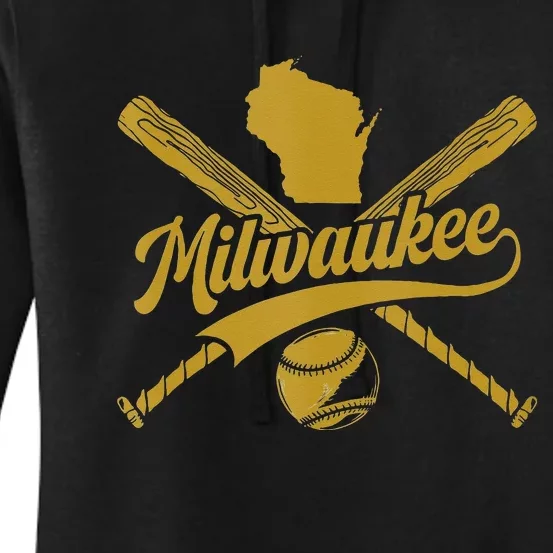 Milwaukee Baseball Fan Women's Pullover Hoodie