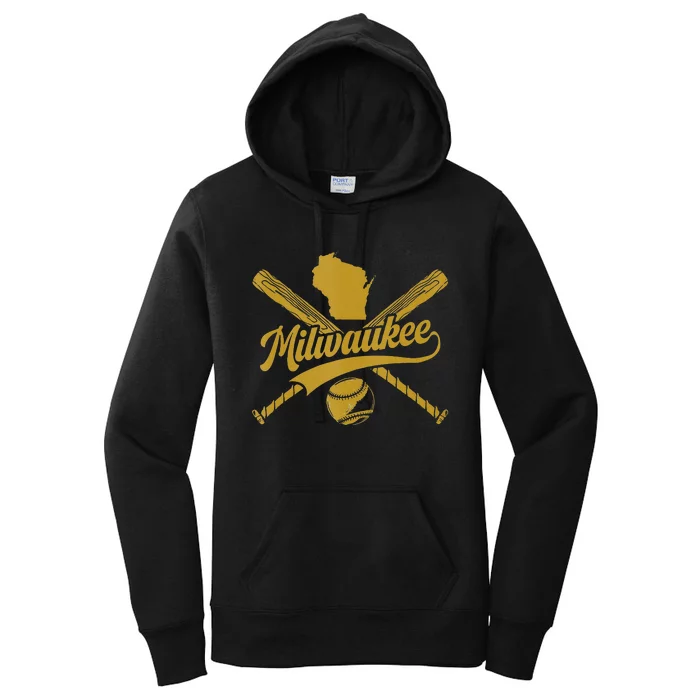 Milwaukee Baseball Fan Women's Pullover Hoodie