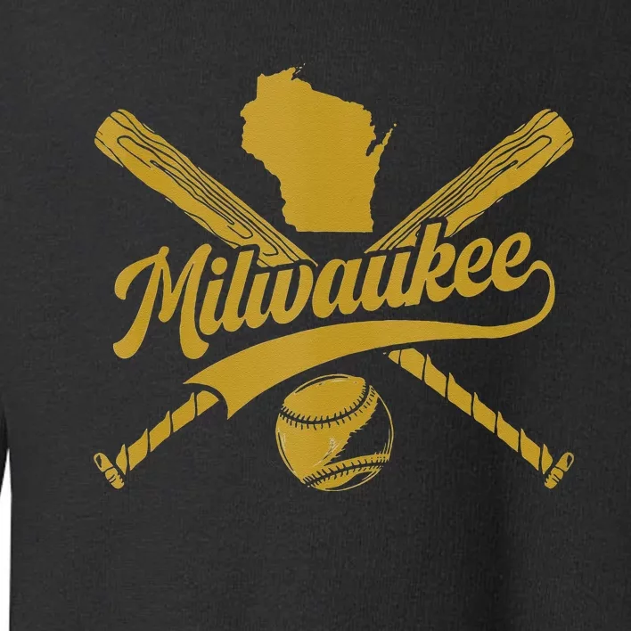 Milwaukee Baseball Fan Toddler Sweatshirt