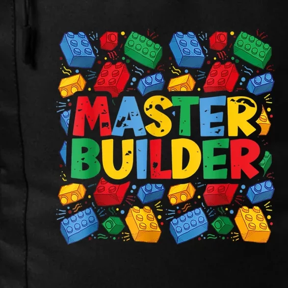 Master Builder Funny Building Block Tees For Boy Men Daily Commute Backpack