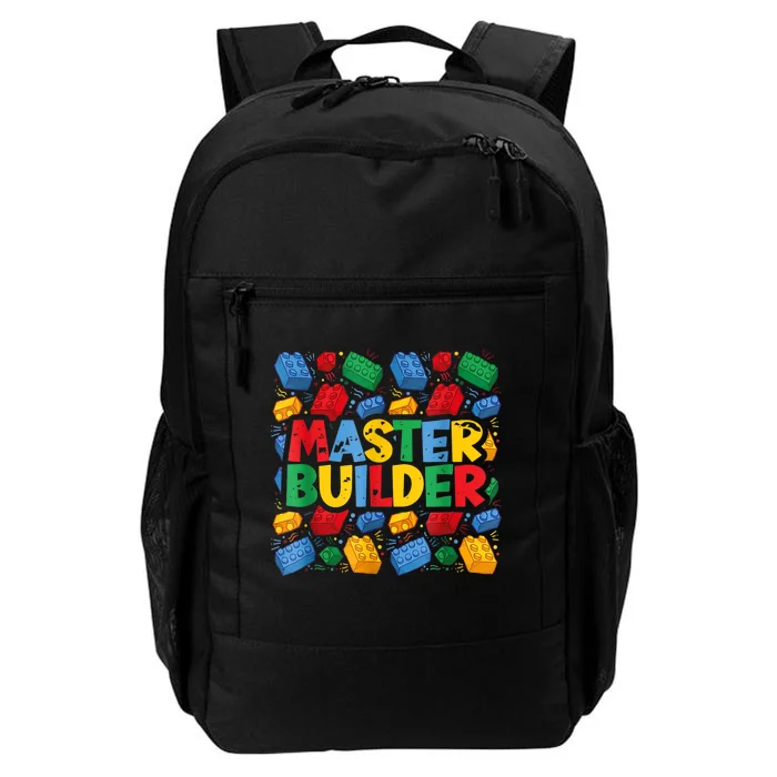 Master Builder Funny Building Block Tees For Boy Men Daily Commute Backpack