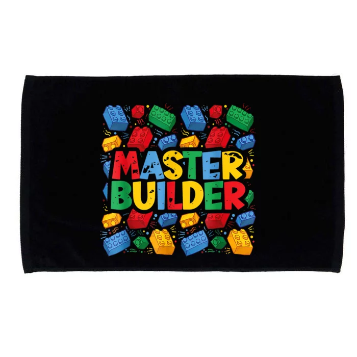 Master Builder Funny Building Block Tees For Boy Men Microfiber Hand Towel