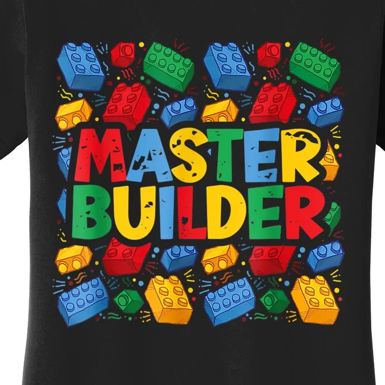 Master Builder Funny Building Block Tees For Boy Men Women's T-Shirt