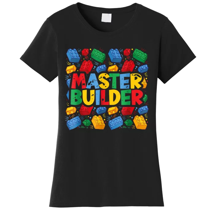 Master Builder Funny Building Block Tees For Boy Men Women's T-Shirt