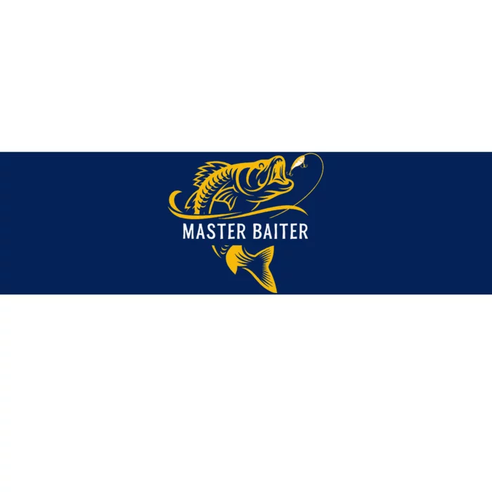 Master Baiter Funny Fishing Bumper Sticker