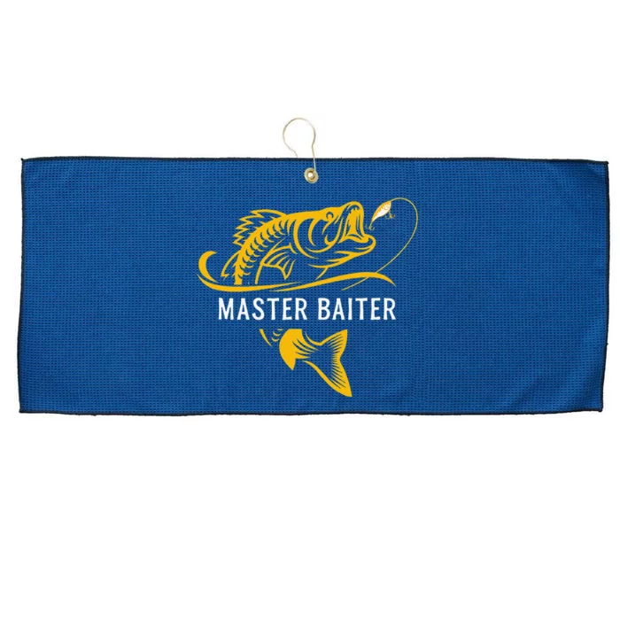 Master Baiter Funny Fishing Large Microfiber Waffle Golf Towel