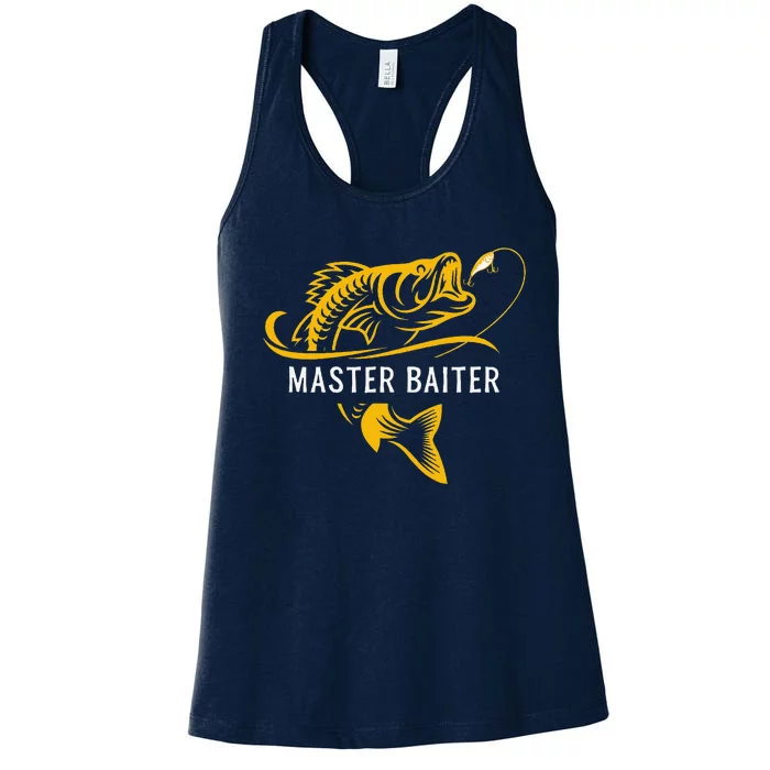 Master Baiter Funny Fishing Women's Racerback Tank