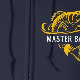 Master Baiter Funny Fishing Full Zip Hoodie