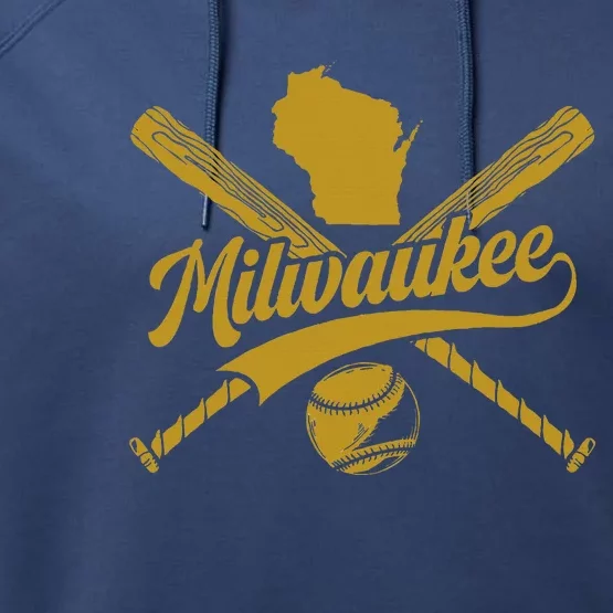 Milwaukee Baseball Fan Performance Fleece Hoodie