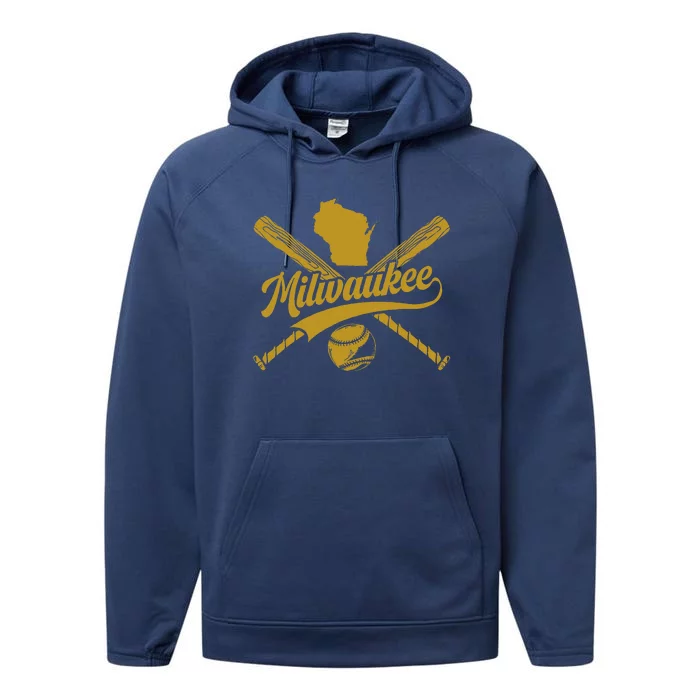 Milwaukee Baseball Fan Performance Fleece Hoodie