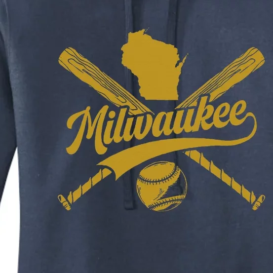 Milwaukee Baseball Fan Women's Pullover Hoodie