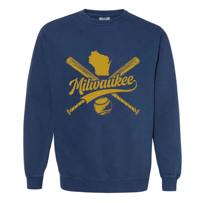 Milwaukee Baseball Fan Garment-Dyed Sweatshirt