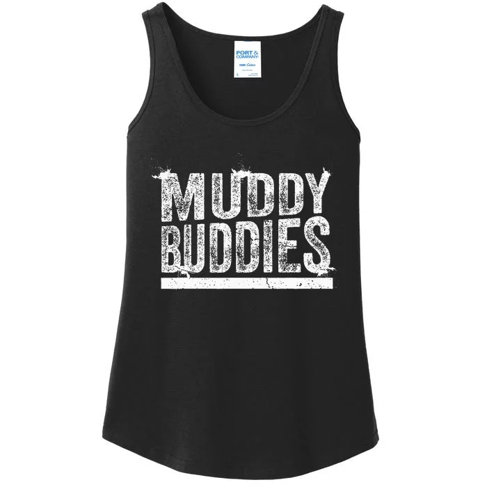 Muddy Buddies Funny Mud Runner Mudder Mud Team Ladies Essential Tank