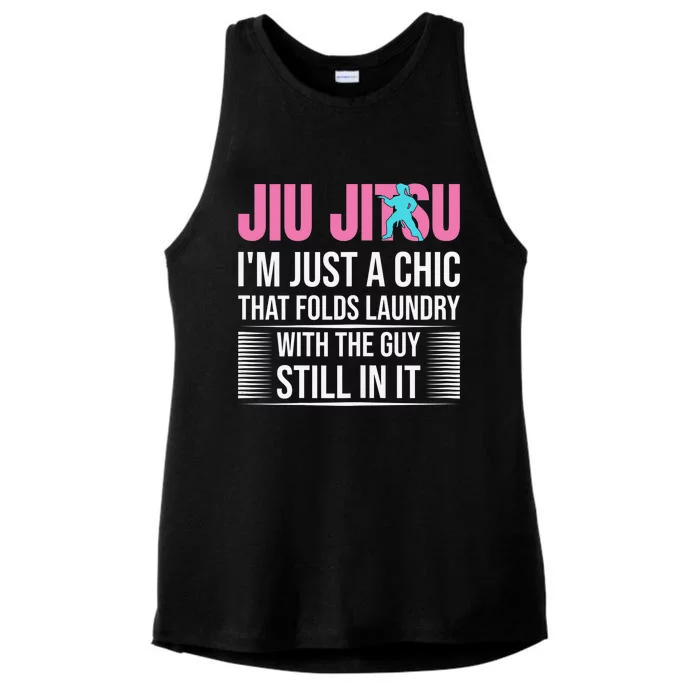 MMA BJJ Funny Mixed Martial Arts Brazilian Jiu-jitsu Ladies Tri-Blend Wicking Tank