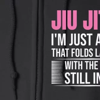 MMA BJJ Funny Mixed Martial Arts Brazilian Jiu-jitsu Full Zip Hoodie