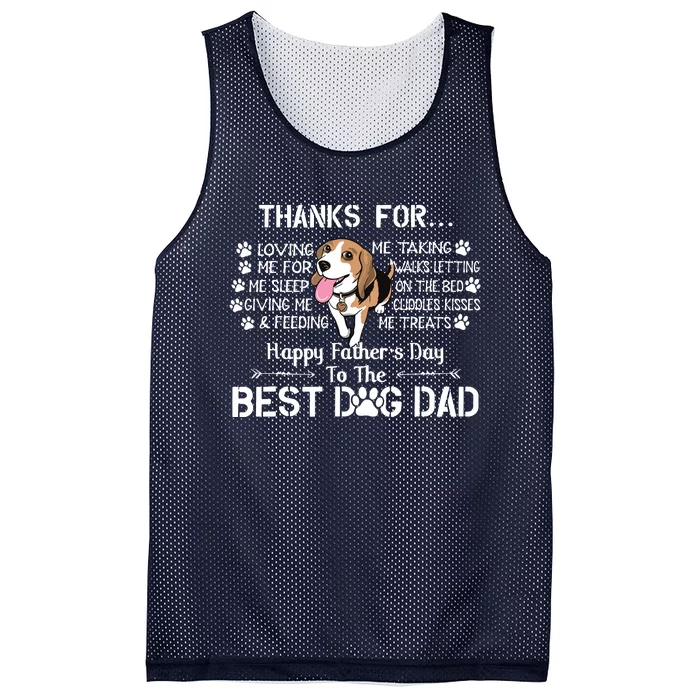 Men Beagle Fathers Day Funny Beagle Lover For Beagle Dad Mesh Reversible Basketball Jersey Tank