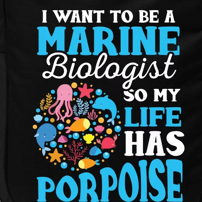 Marine Biology Future Marine Biologist Gift Saying Impact Tech Backpack