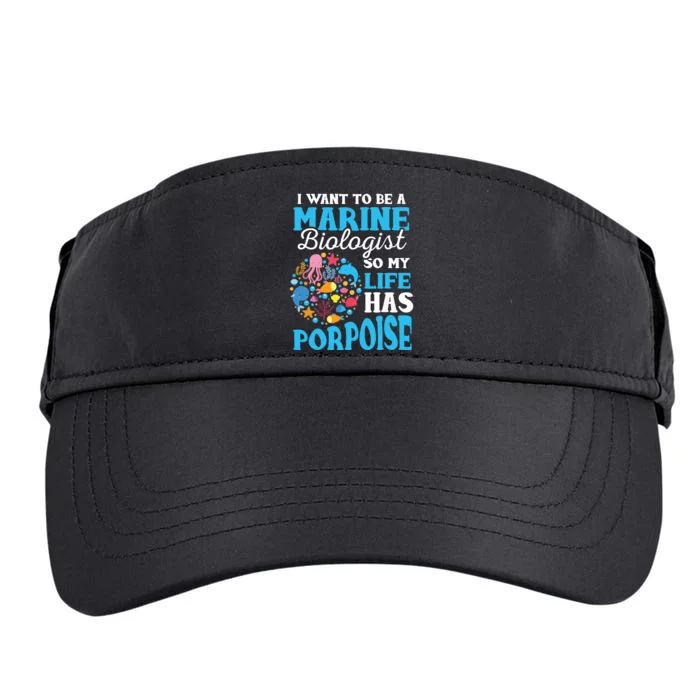 Marine Biology Future Marine Biologist Gift Saying Adult Drive Performance Visor