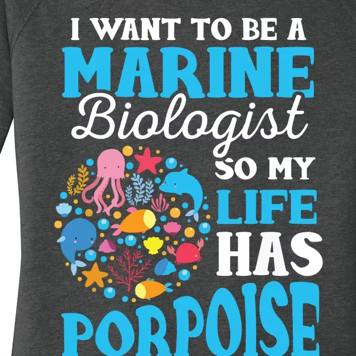 Marine Biology Future Marine Biologist Gift Saying Women's Perfect Tri Tunic Long Sleeve Shirt