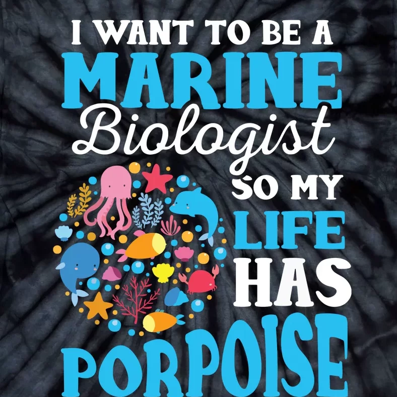 Marine Biology Future Marine Biologist Gift Saying Tie-Dye T-Shirt