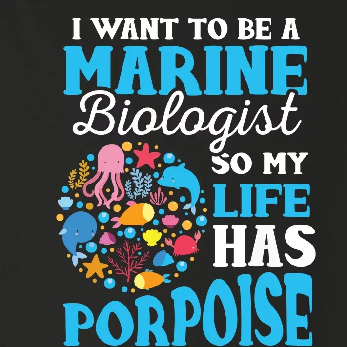 Marine Biology Future Marine Biologist Gift Saying Toddler Long Sleeve Shirt