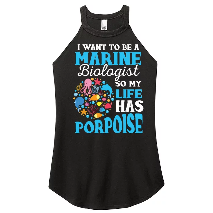 Marine Biology Future Marine Biologist Gift Saying Women’s Perfect Tri Rocker Tank