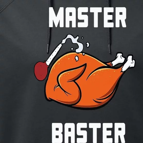 Master Baster Funny Turkey Baster Thanksgiving Performance Fleece Hoodie