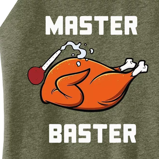 Master Baster Funny Turkey Baster Thanksgiving Women’s Perfect Tri Rocker Tank