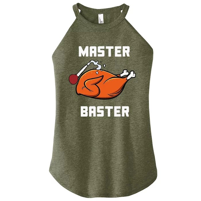 Master Baster Funny Turkey Baster Thanksgiving Women’s Perfect Tri Rocker Tank