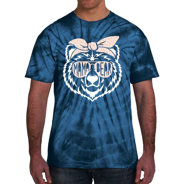 Mama Bear Face Sunglasses Mother Mom Mommy MotherS Day Tie-Dye T-Shirt