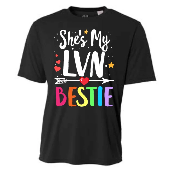 Matching Best Friends Shes Lvn Nurse Bestie Nurses Besties Cool Gift Cooling Performance Crew T-Shirt