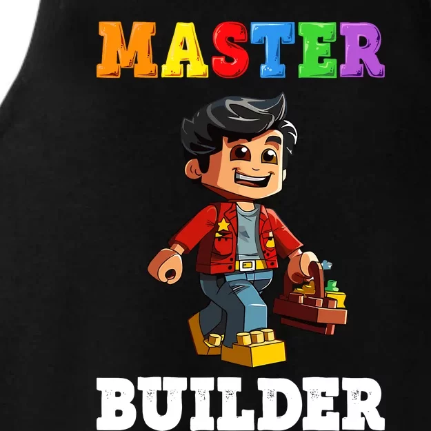 Master Builder Funny Block Brick Building Toys Boy Ladies Tri-Blend Wicking Tank