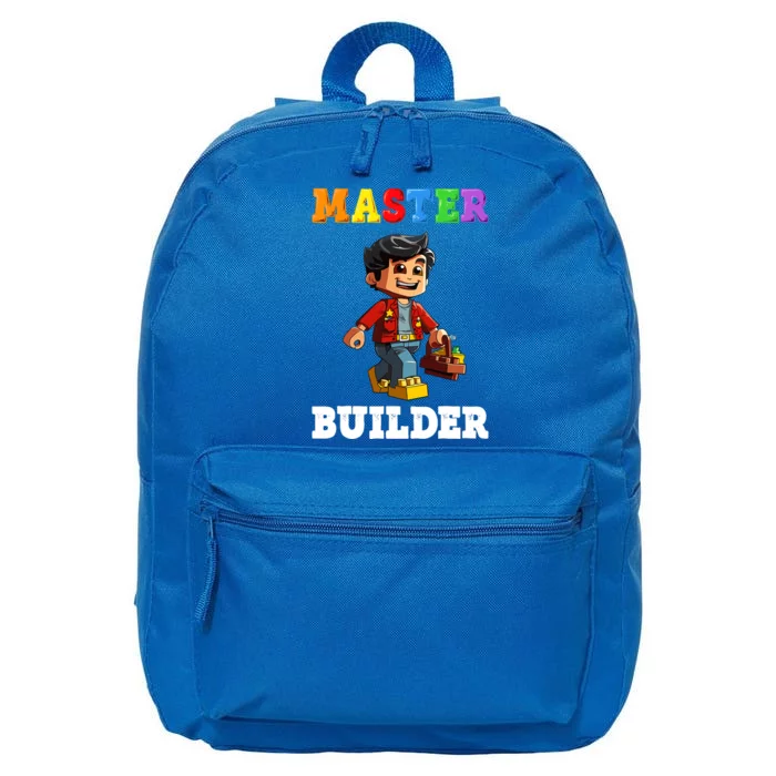 Master Builder Funny Block Brick Building Toys Boy 16 in Basic Backpack