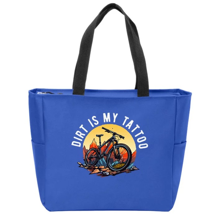 Mountain Bike Funny Mtb Biking Lover Zip Tote Bag