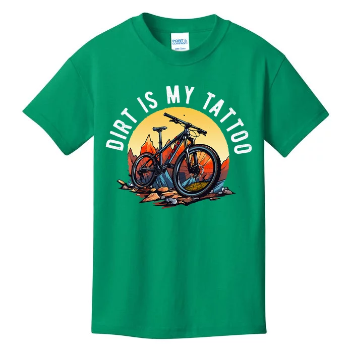 Mountain Bike Funny Mtb Biking Lover Kids T-Shirt