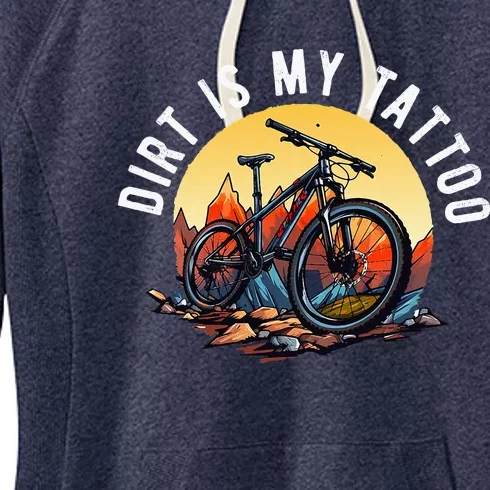 Mountain Bike Funny Mtb Biking Lover Women's Fleece Hoodie