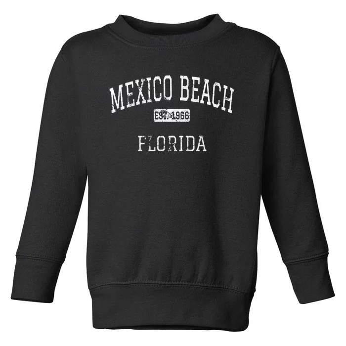 Mexico Beach Florida FL Vintage Toddler Sweatshirt