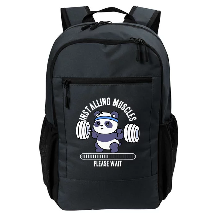 Muscle Building Fitness Panda Weight Lifting Barbell Workout Daily Commute Backpack