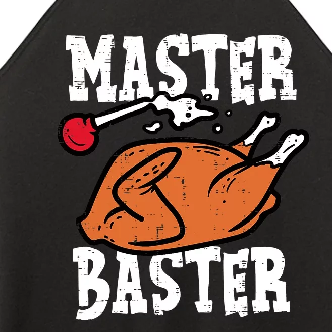 Master Baster Funny Turkey Print Happy Thanksgiving Day Women’s Perfect Tri Rocker Tank