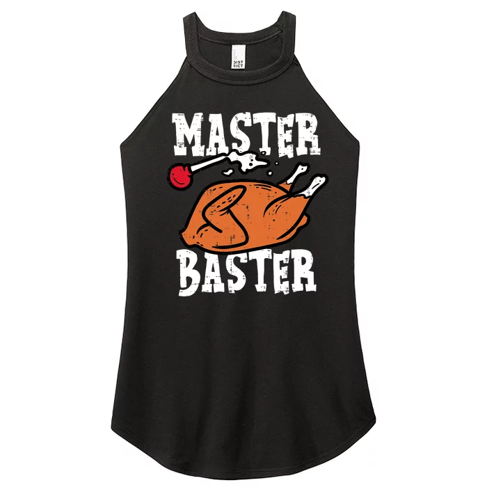 Master Baster Funny Turkey Print Happy Thanksgiving Day Women’s Perfect Tri Rocker Tank