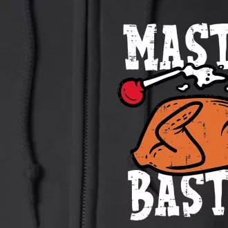 Master Baster Funny Turkey Print Happy Thanksgiving Day Full Zip Hoodie